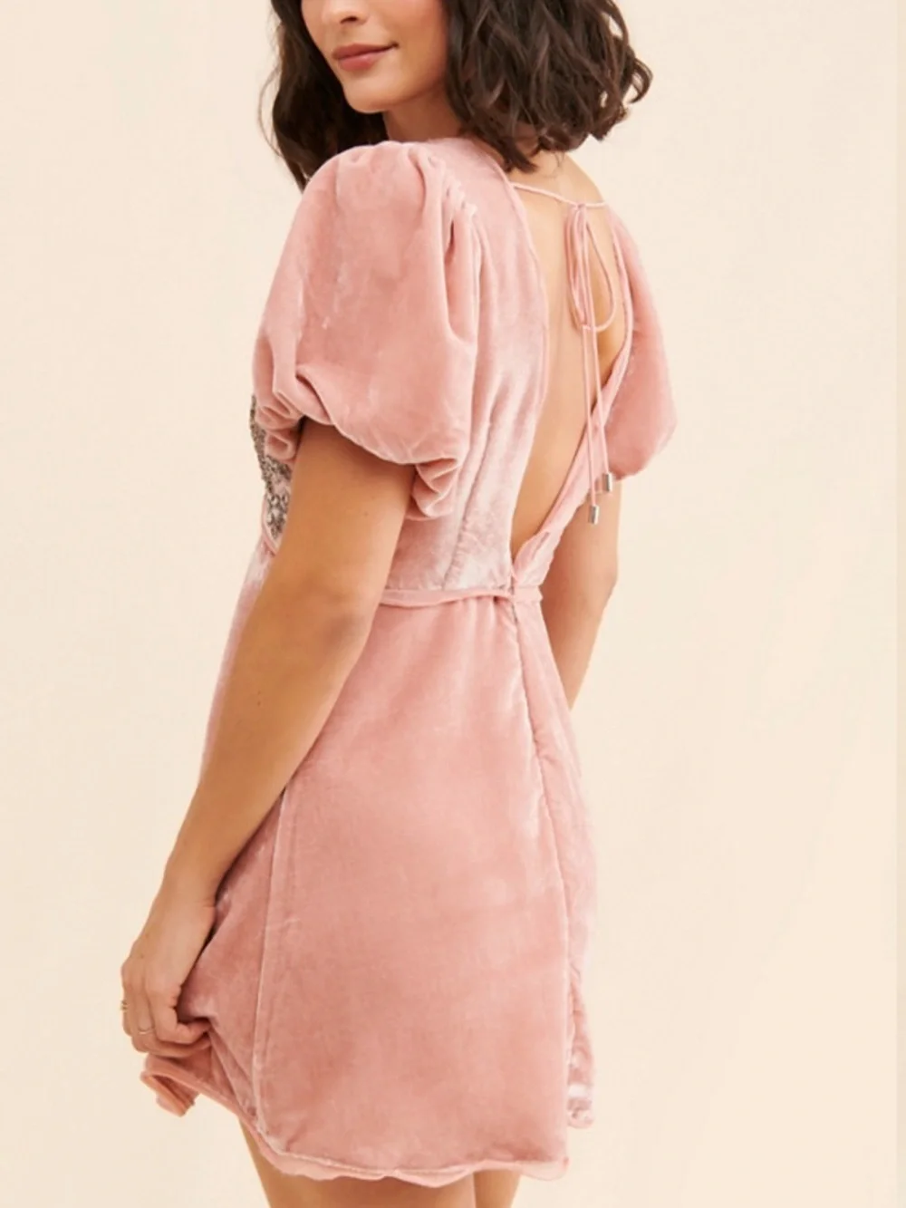 New Free People Suki Velvet Mini Dress Size 6